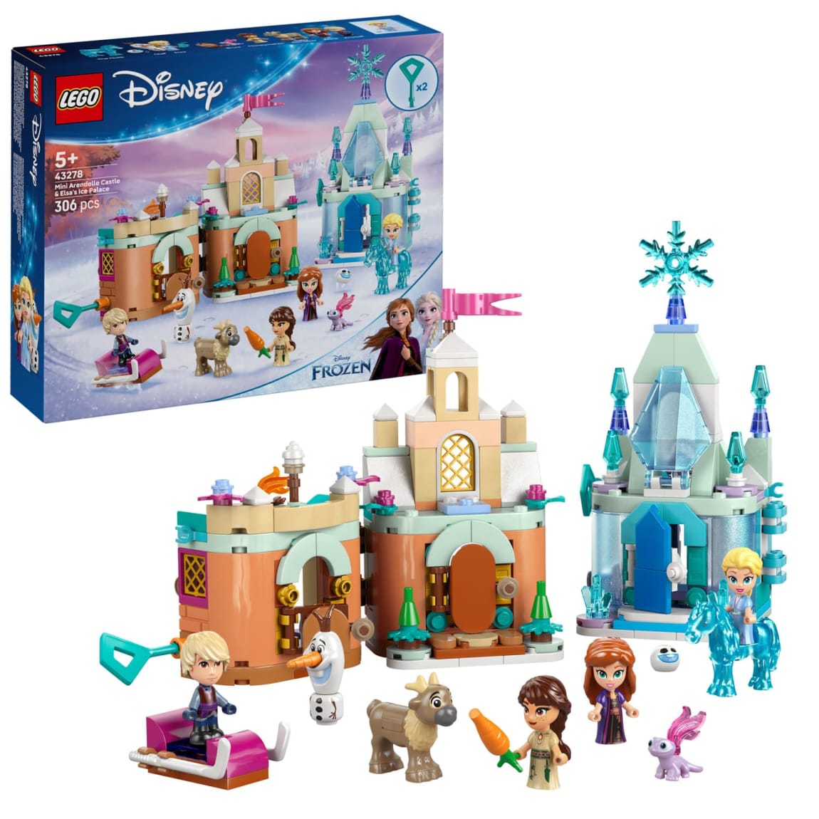 LEGO Disney Frozen Mini Arendelle Castle & Elsa's Ice Palace