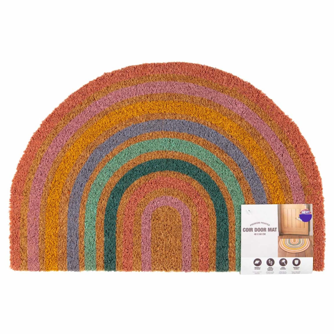 Coir Rainbow Doormat