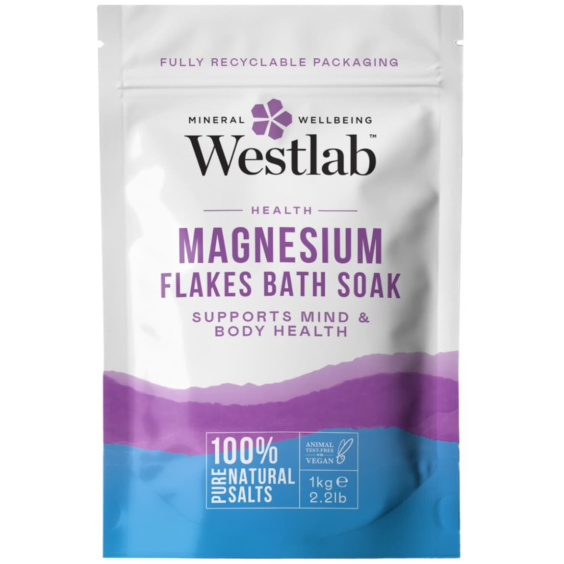 Westlab Magnesium Flakes Bath Soak 1kg