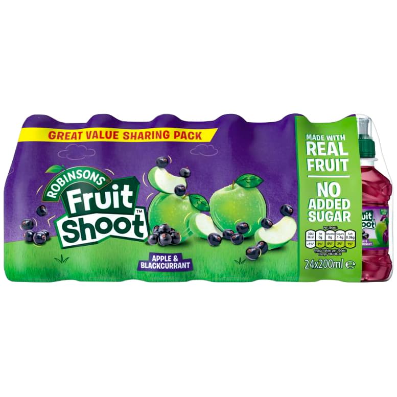 Robinsons Apple & Blackcurrant Fruit Shoot 24 x 200ml