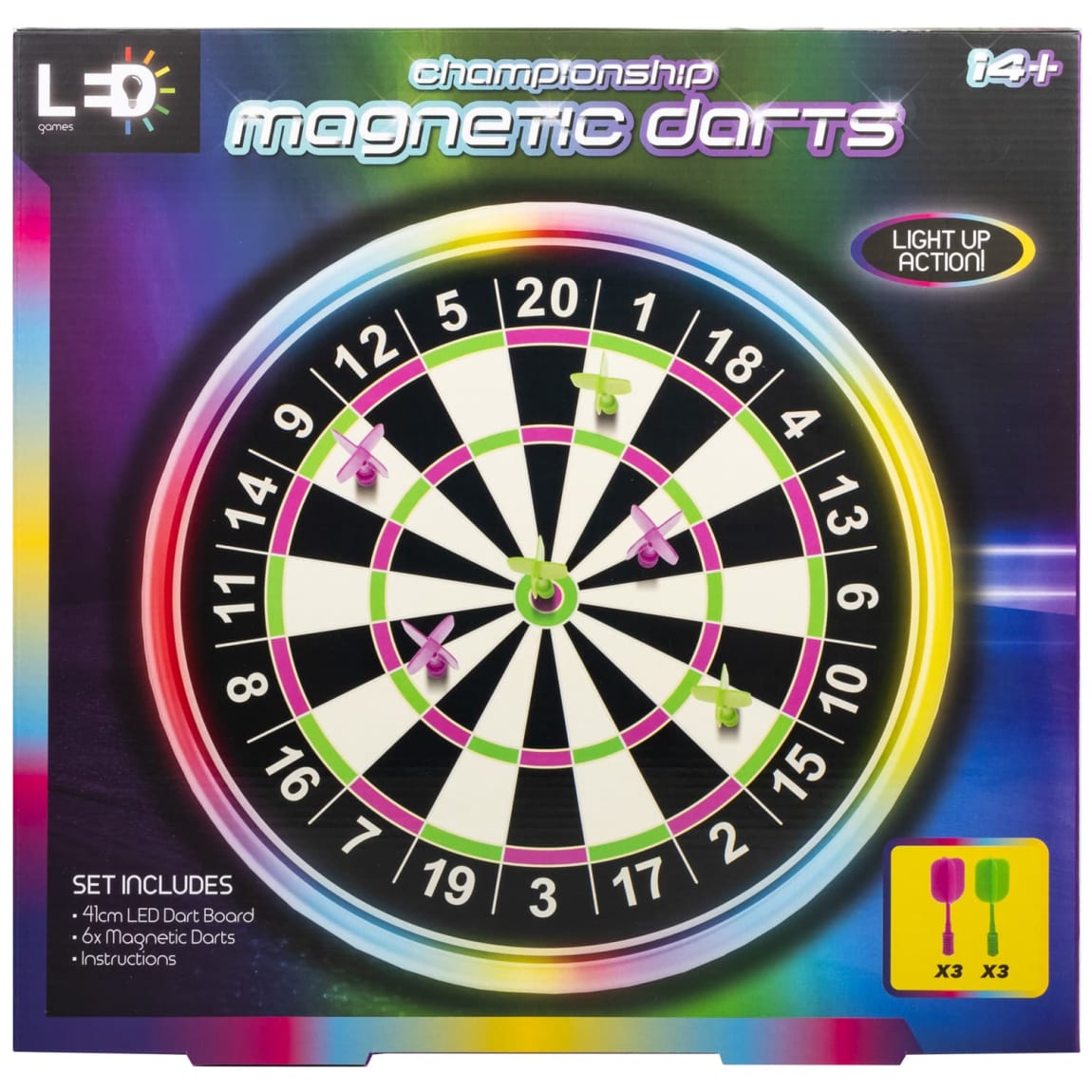 LED Championship Magnetic Darts
