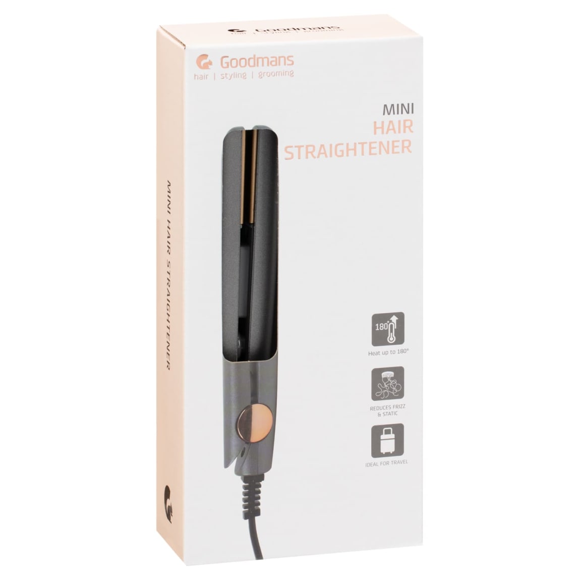 Goodmans Mini Hair Straightener - Grey
