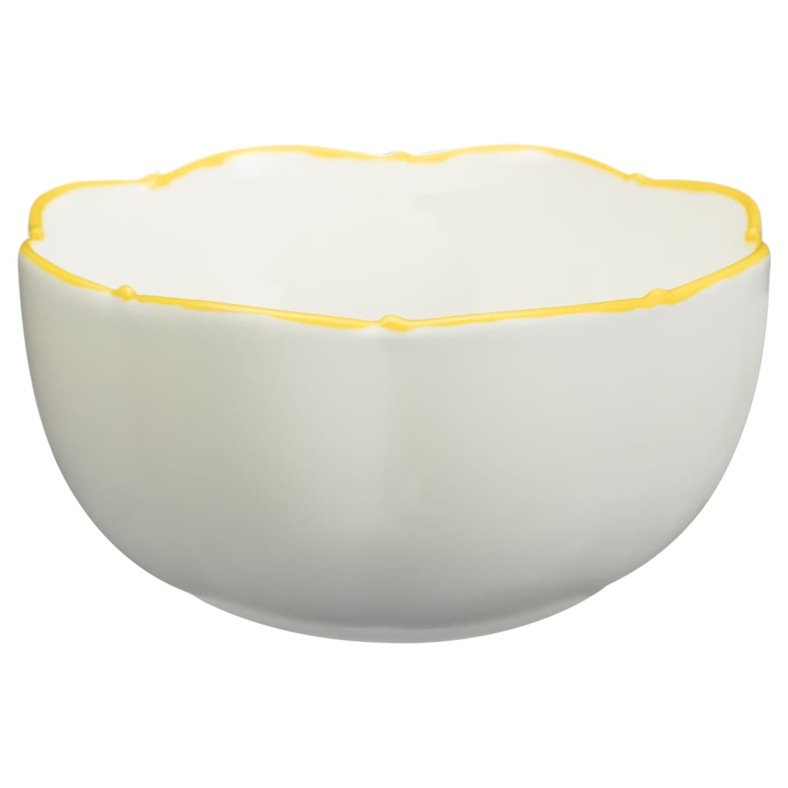 Rustic Charm Flower Bowl - Yellow