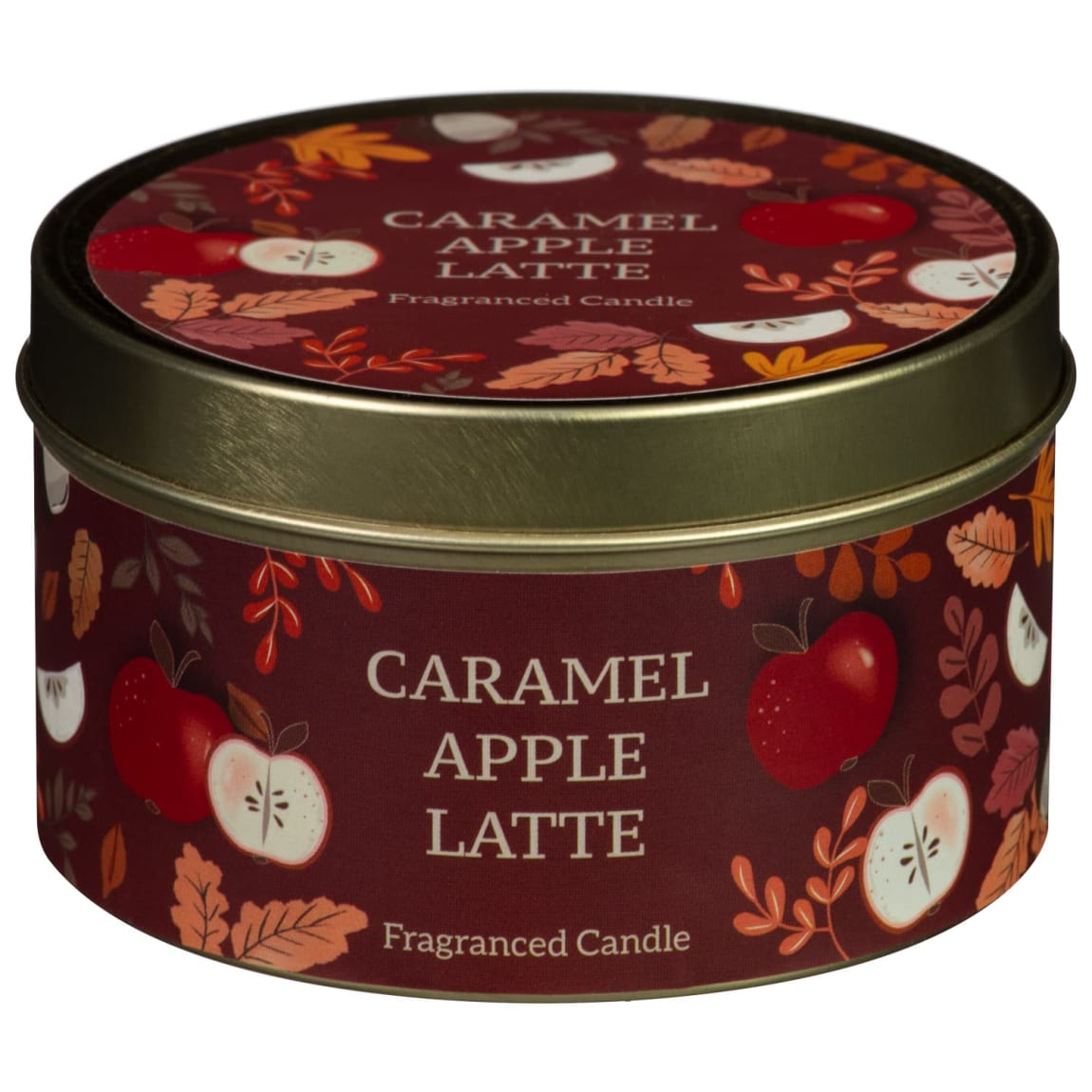 Autumnal Tin Candle - Caramel Apple Latte