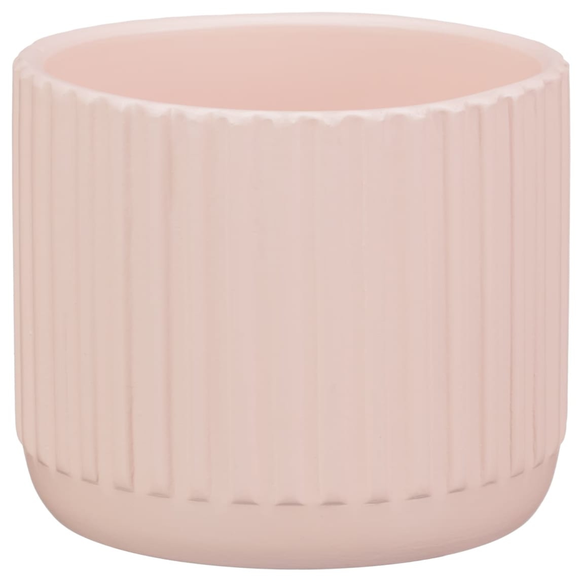 Small Ribbed Planter - Pink