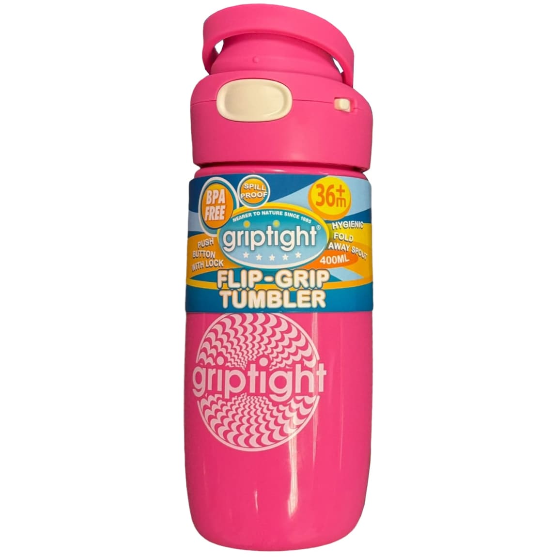 Griptight Flip-Grip Tumbler 400ml - Pink
