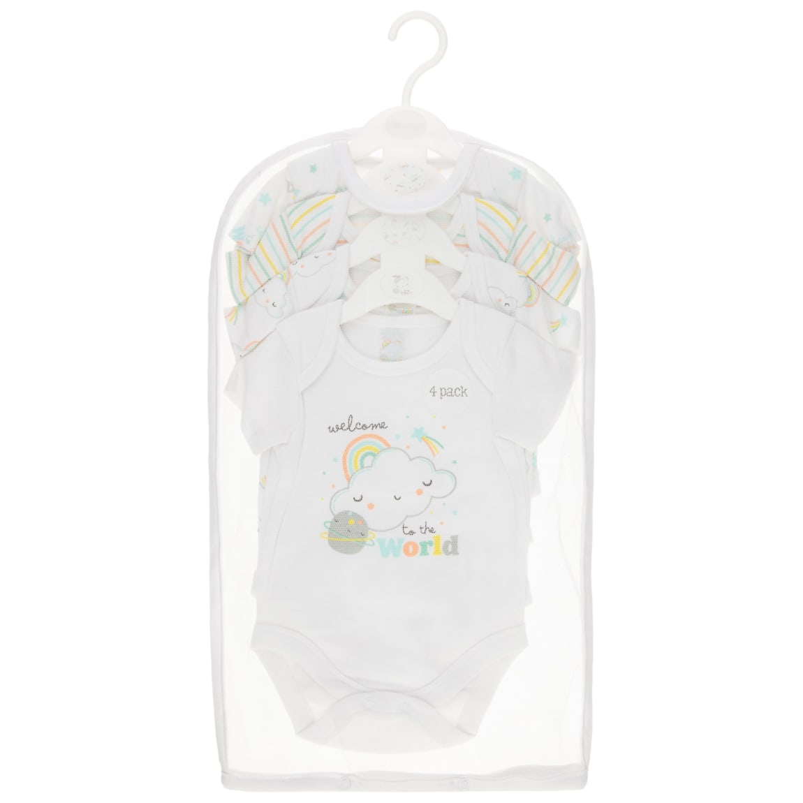 Baby Bodysuit 4pk - White