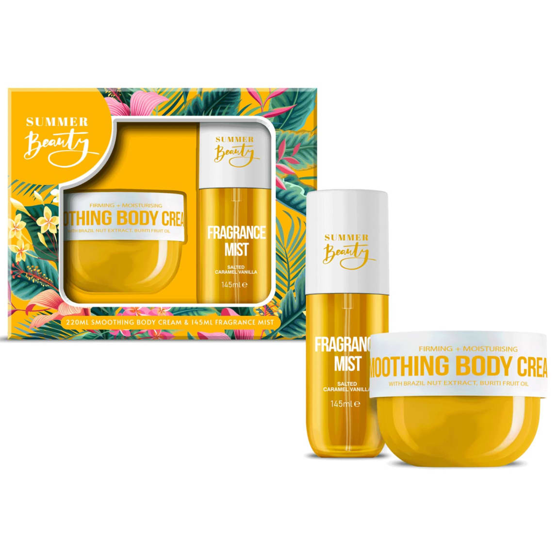 Summer Beauty Mist & Cream Set 2pk - Salted Caramel Vanilla