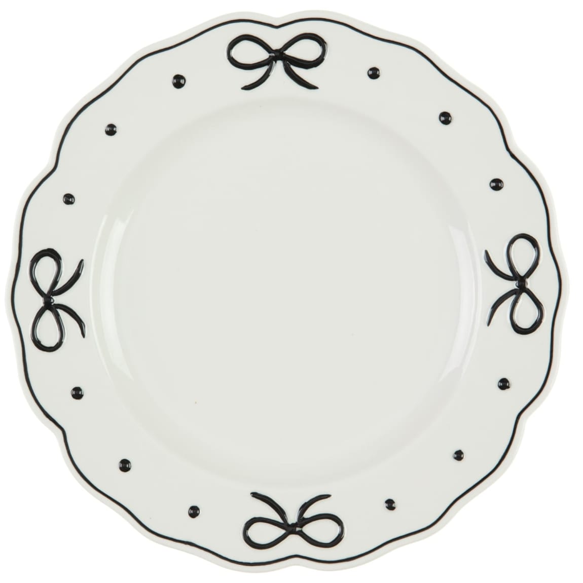 Black Bow Serving Plate