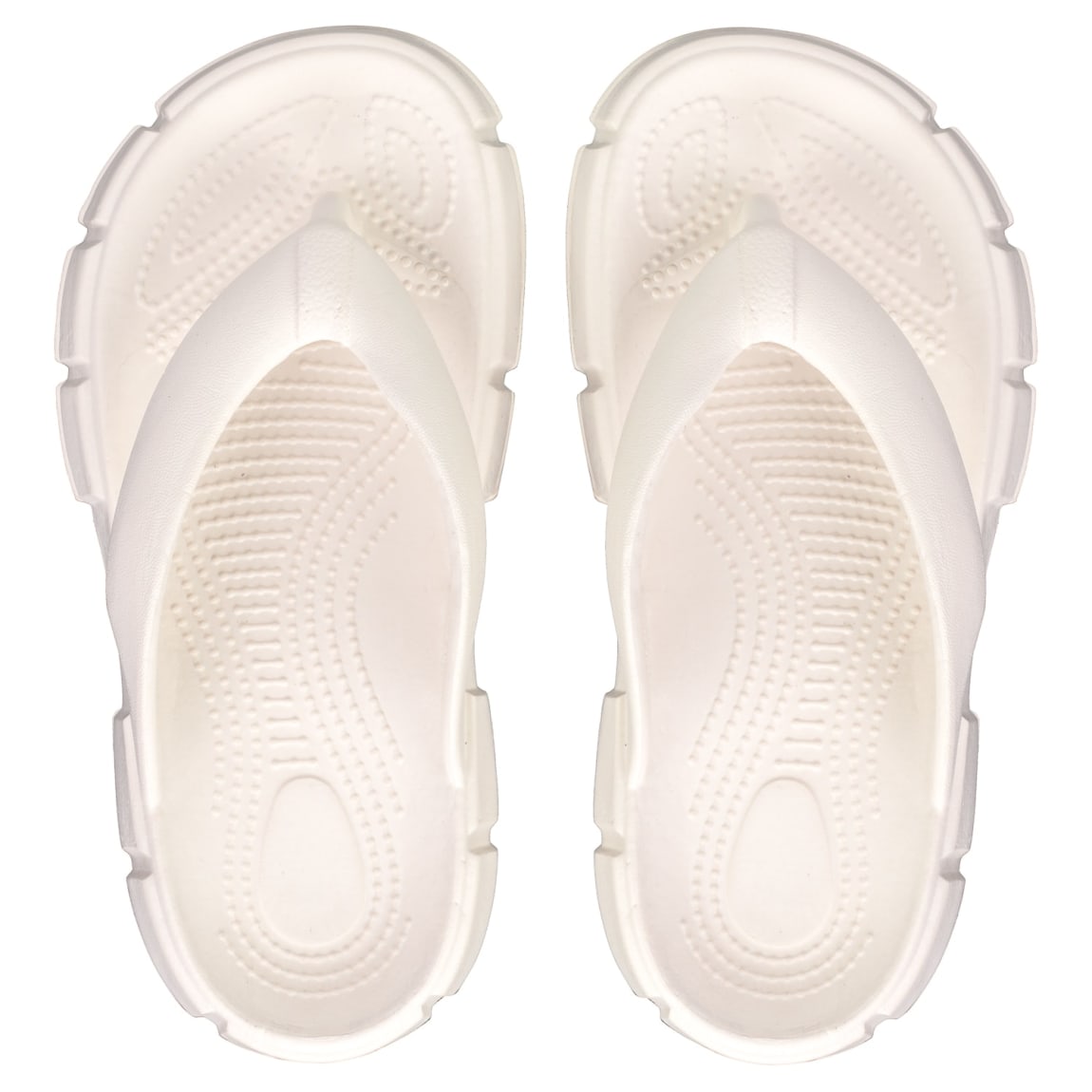 Ladies Comfort Flip Flops - White