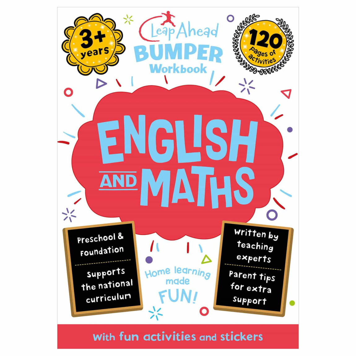 Leap Ahead Workbook English & Maths 3+