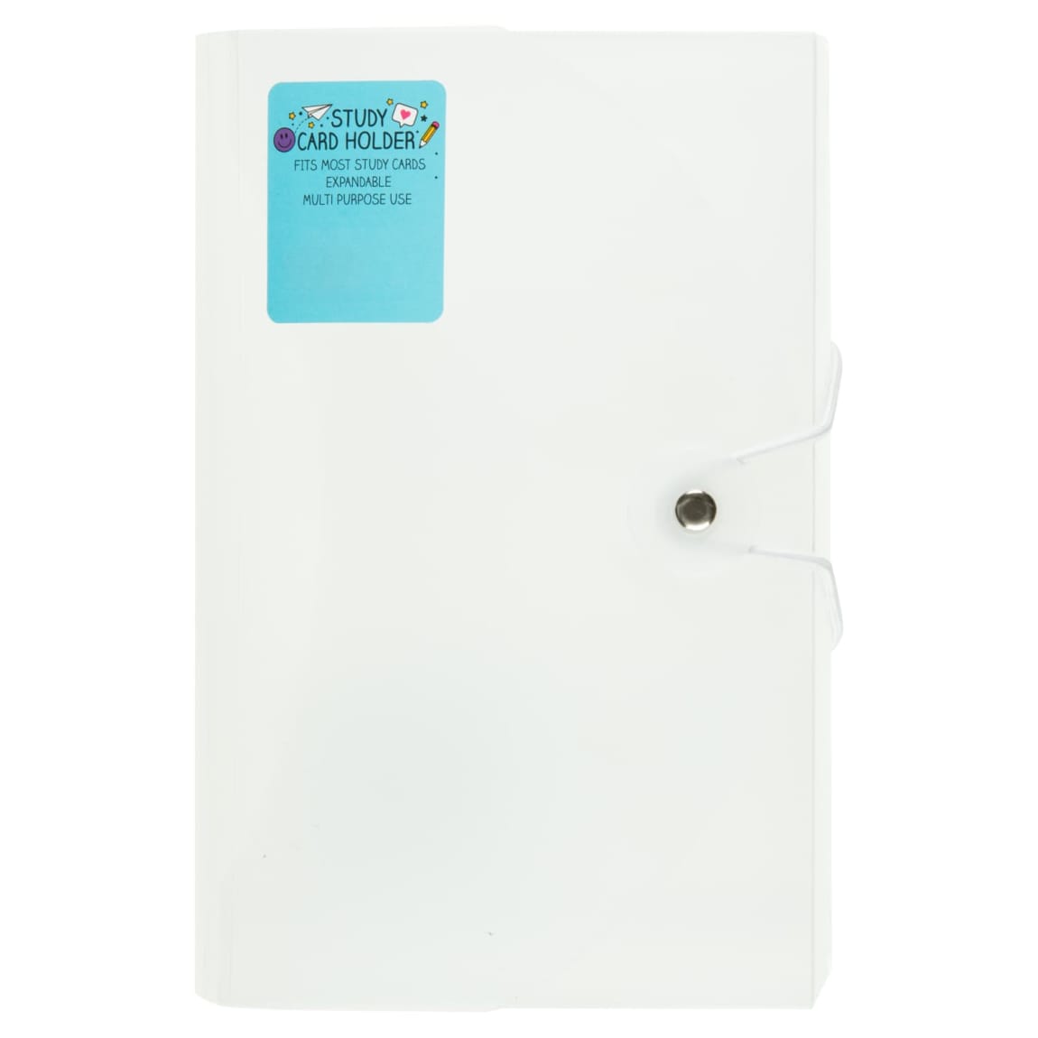 Study Card Expanding File - White