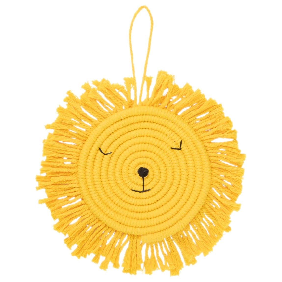 Woven Animals Hanging Plaque - Lion