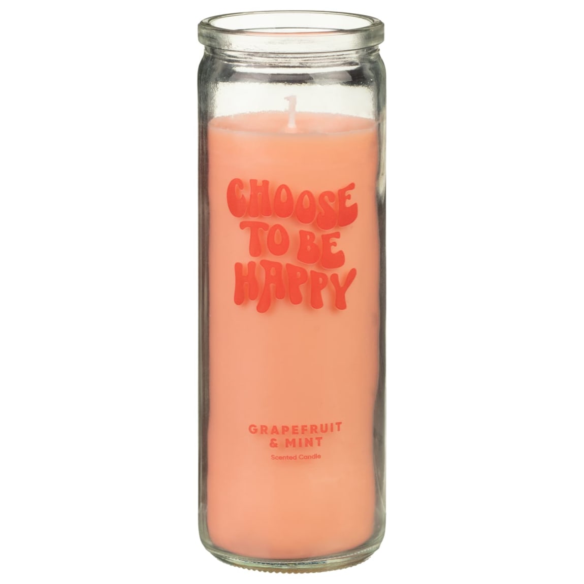 Tall Slogan Candle - Grape Fruit & Mint