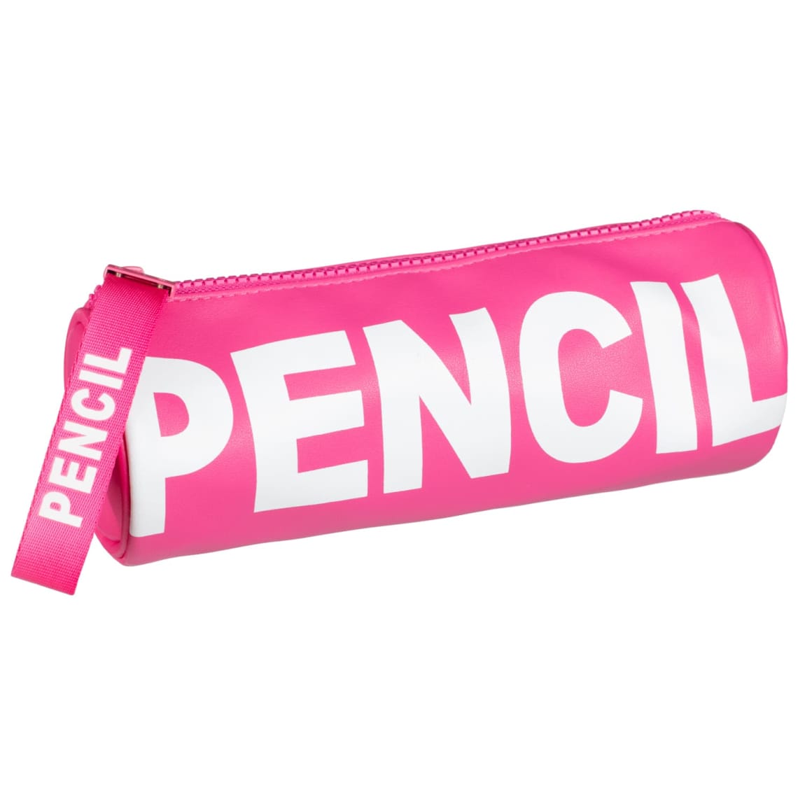 PENCIL Slogan Pencil Case - Hot Pink
