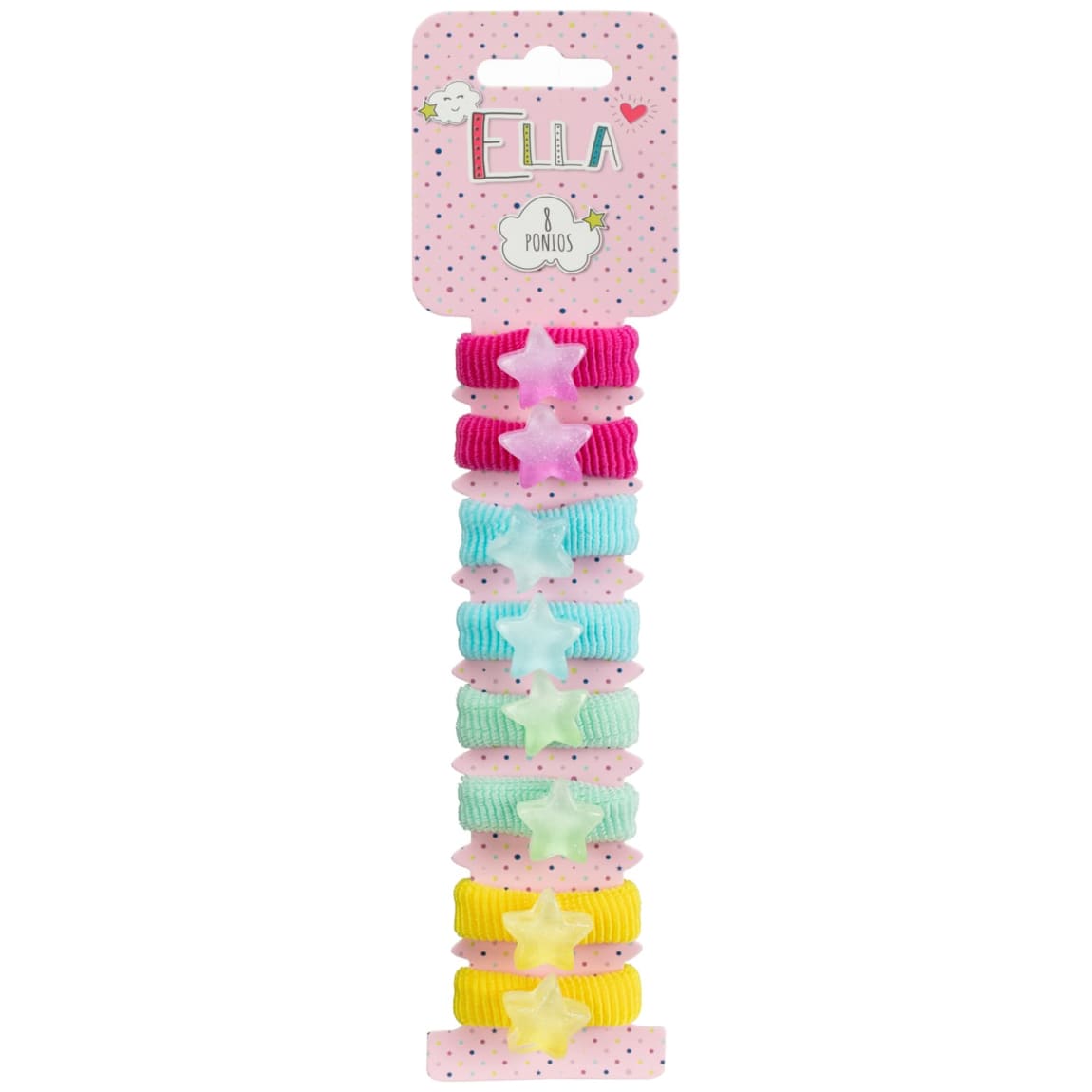 Ella Hair Ponios 8pk - Stars