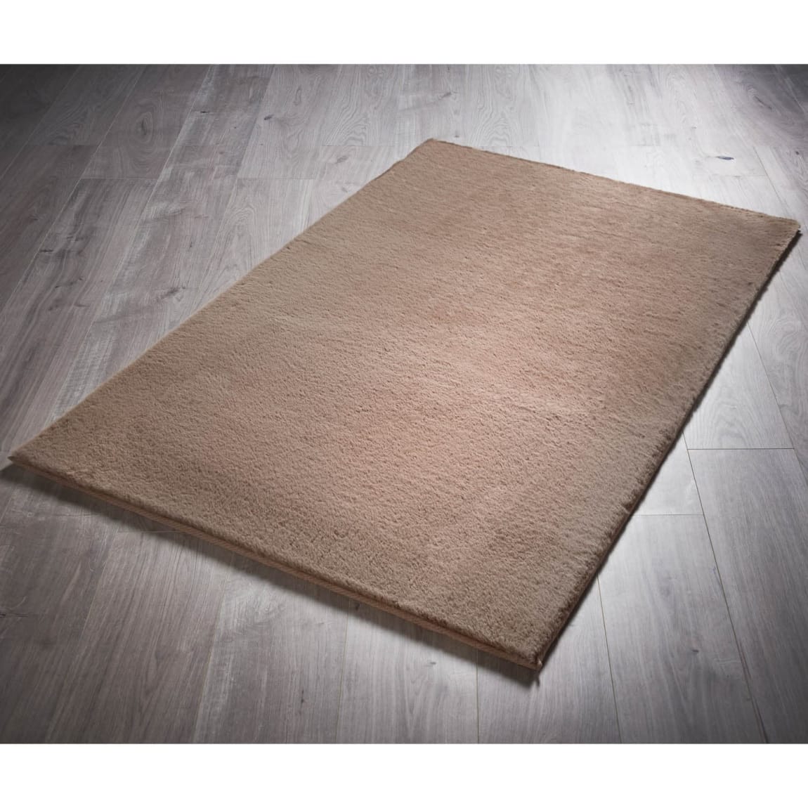 Aspen Large Faux Fur Rug - Mink