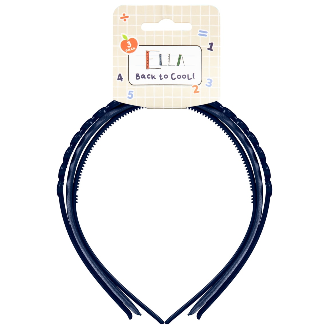 Ella School Hair Accessories Headbands 3pk - Blue