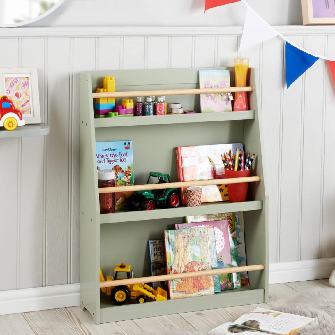 Kids Home 3 Tier Bookshelf - Sage
