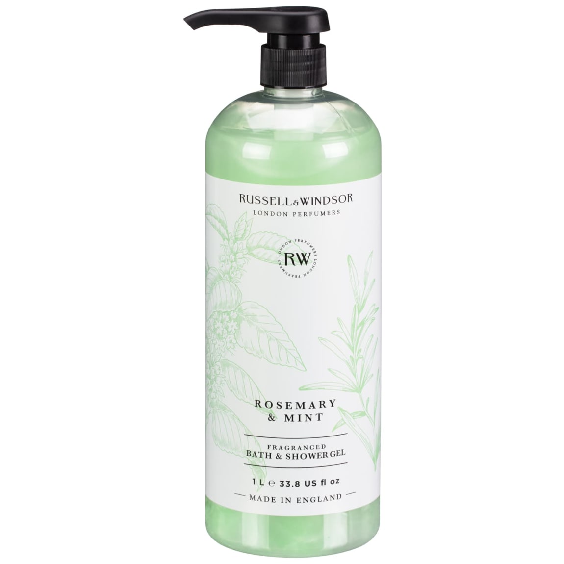 Russell & Windsor Shower Gel 1L - Rosemary & Mint