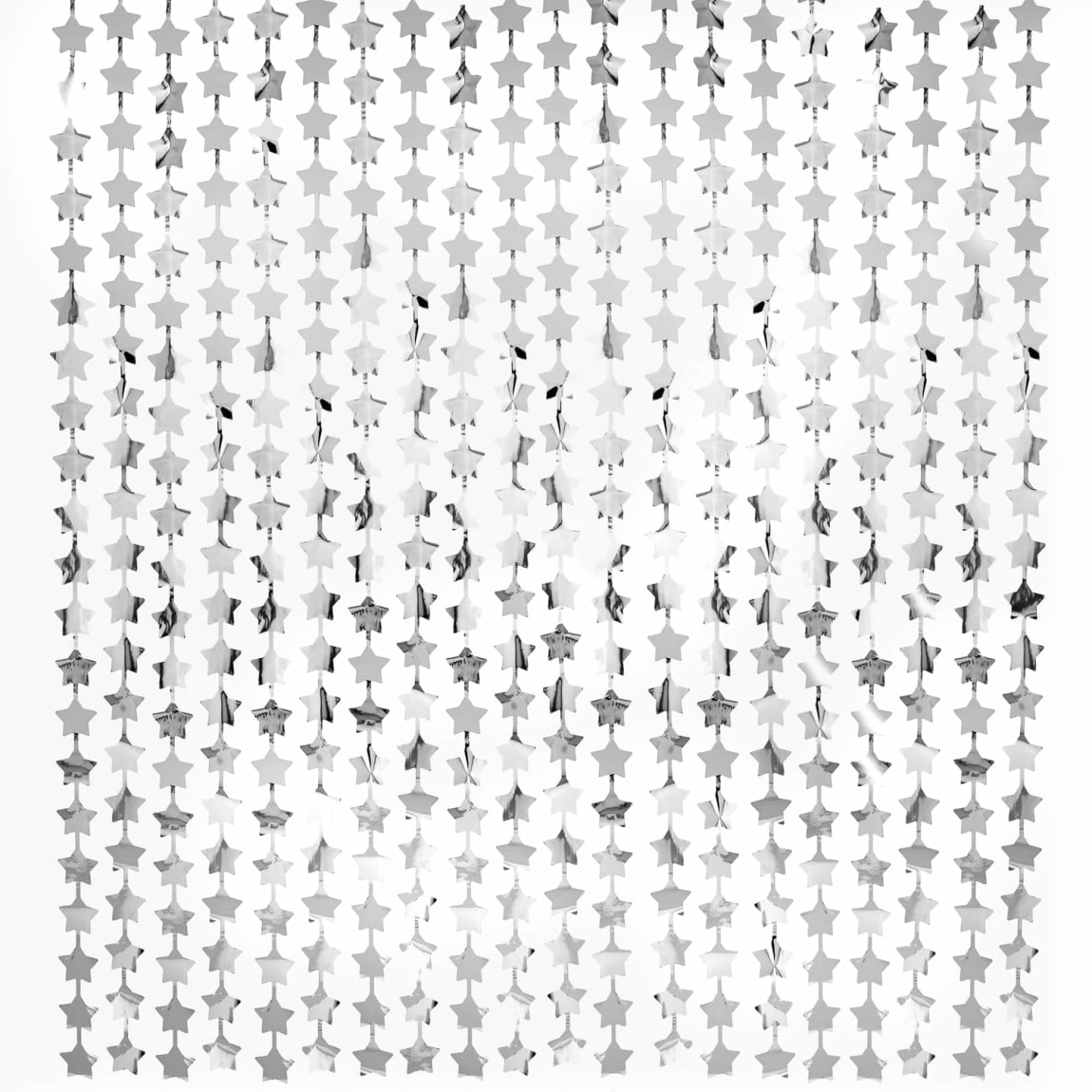 Star Wall Back Drop - Silver
