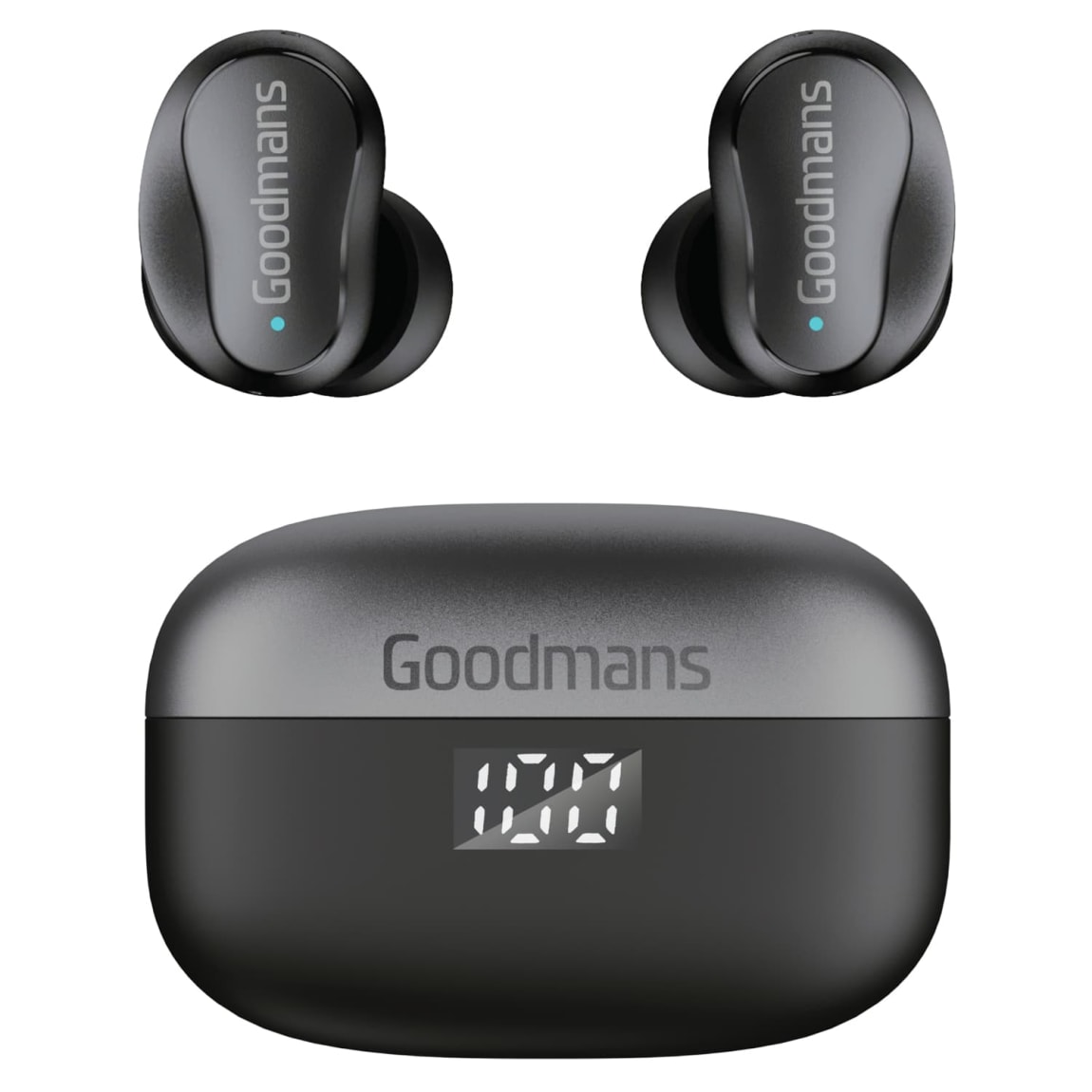 Goodmans True Wireless Metallic Earphones - Black
