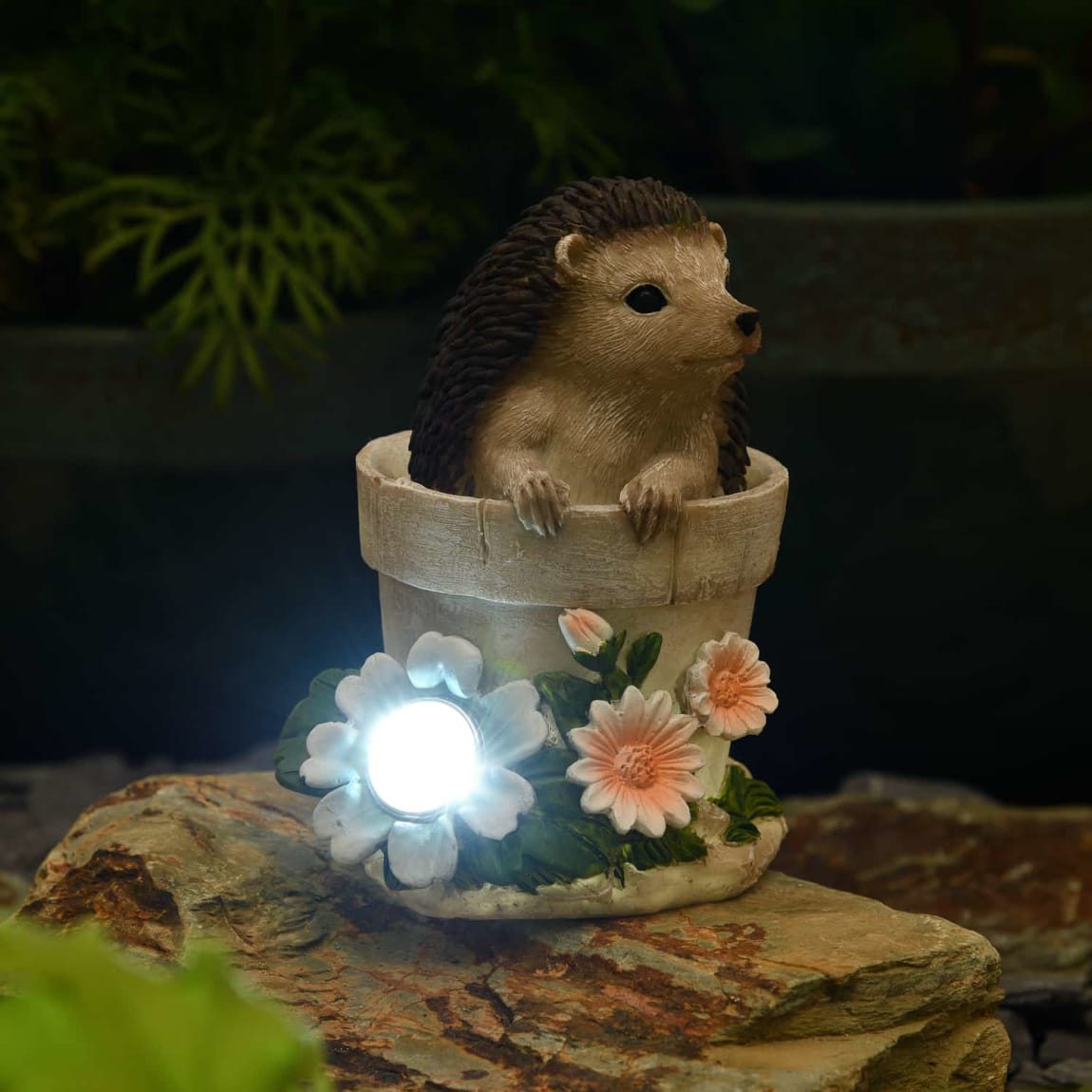 Solar Hedgehog Ornament - Cream