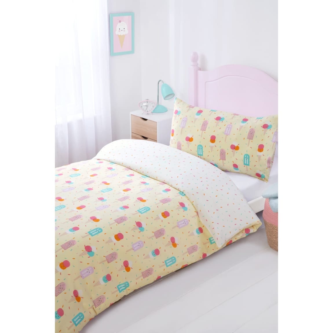 Simply Kids Girls Single Duvet Set - Ice Cream