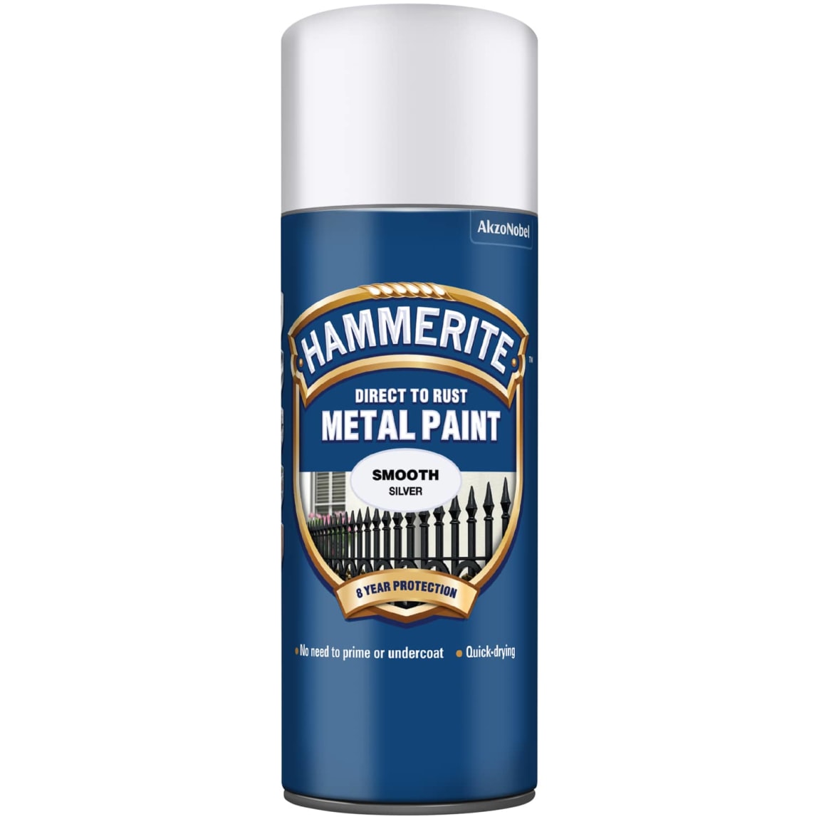 Hammerite Metal Paint 400ml - Smooth Silver