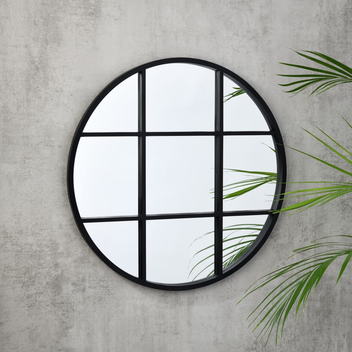 Al Fresco Round Sectioned Mirror 60cm