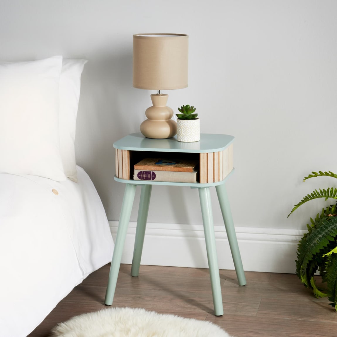 Home Collection Open Shelving Bedside Table