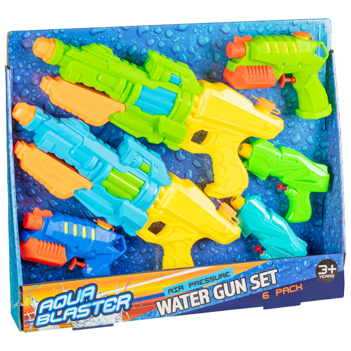 Aqua Blaster Air Pressure Water Gun 6pk