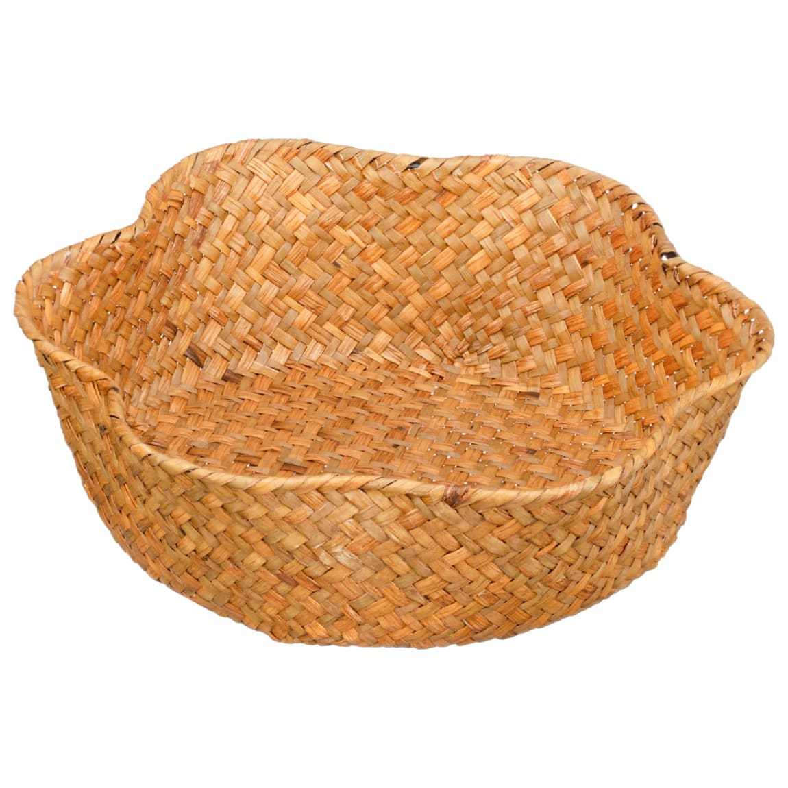 Daisy Bloom Seagrass Scallop Tray