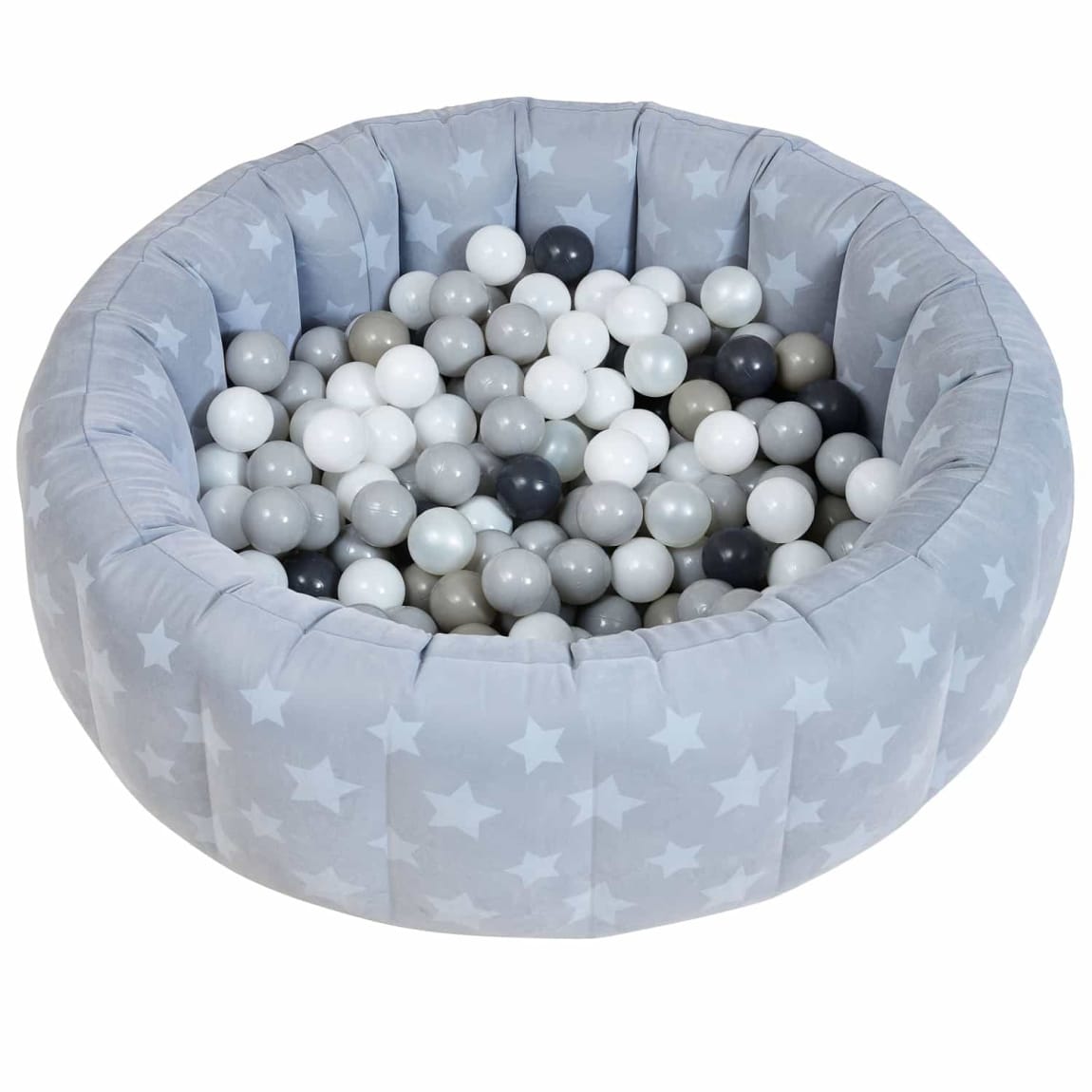 Grey Flocked Ball Pit