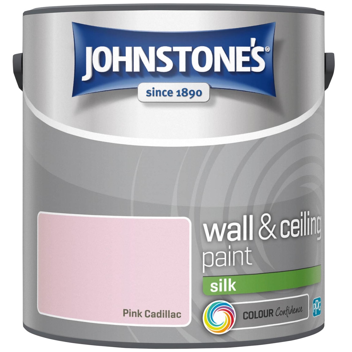 Johnstone's Paint Vinyl Silk Emulsion 2.5L - Pink Cadillac