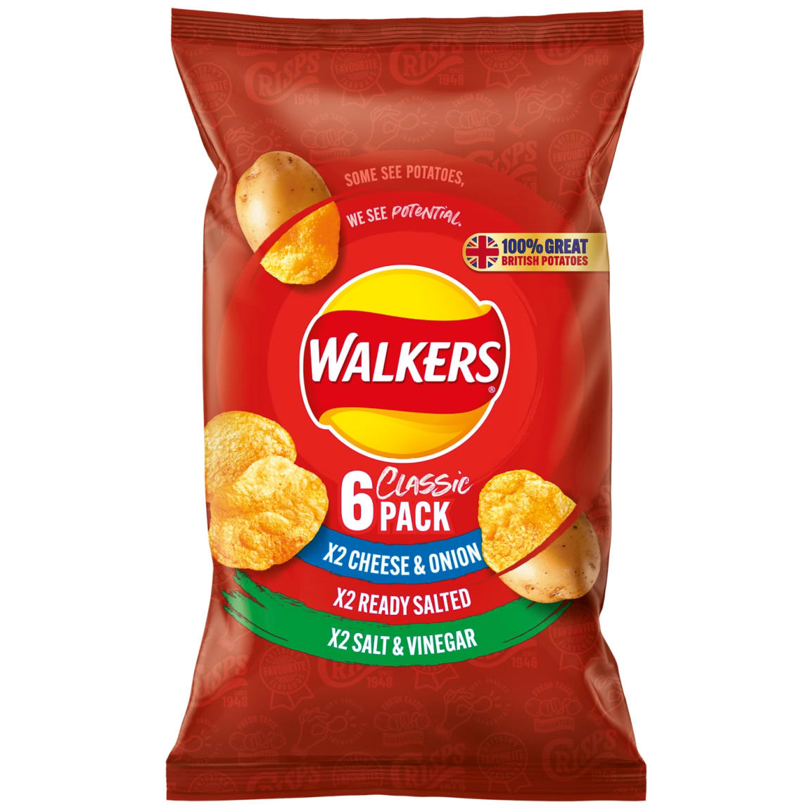 Walkers 6pk - Variety