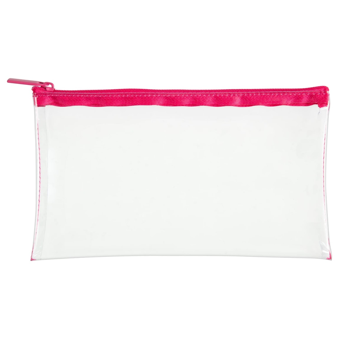 Clear Pencil Case - Red