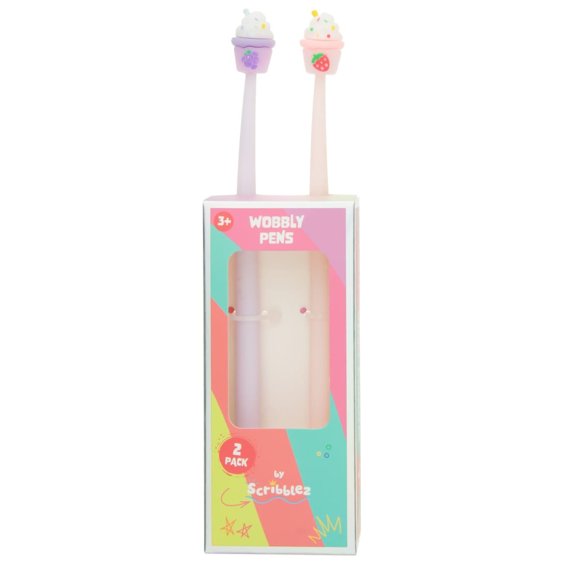 Scribblez Wobbly Pens 2pk - Cupcakes