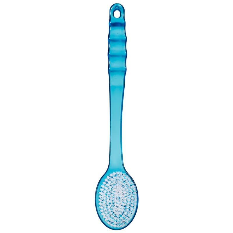 Frosted Handle Back Brush - Blue