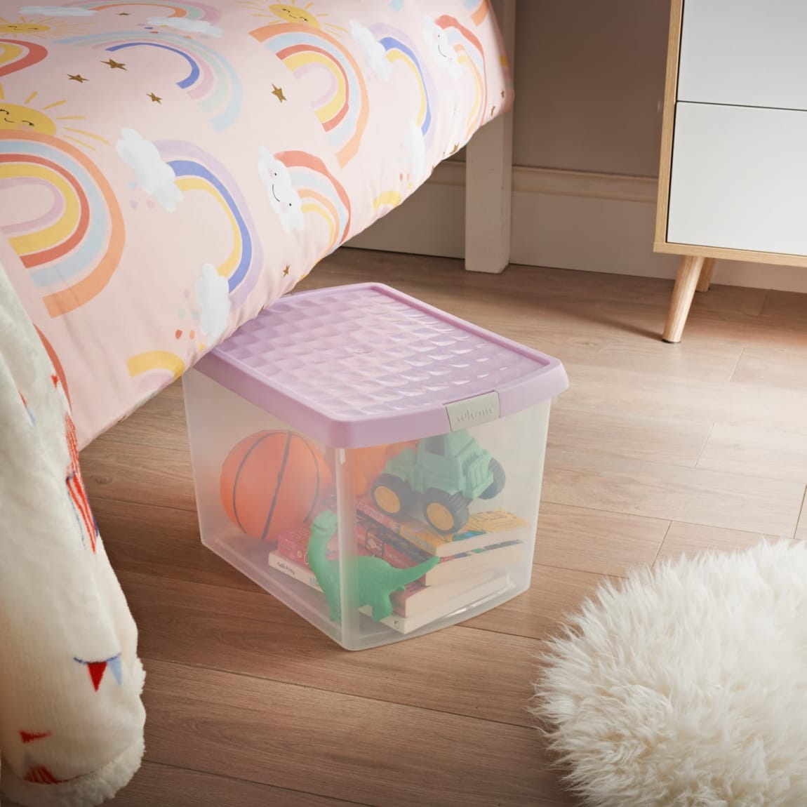 Deep Waffle Clip Box - Lilac