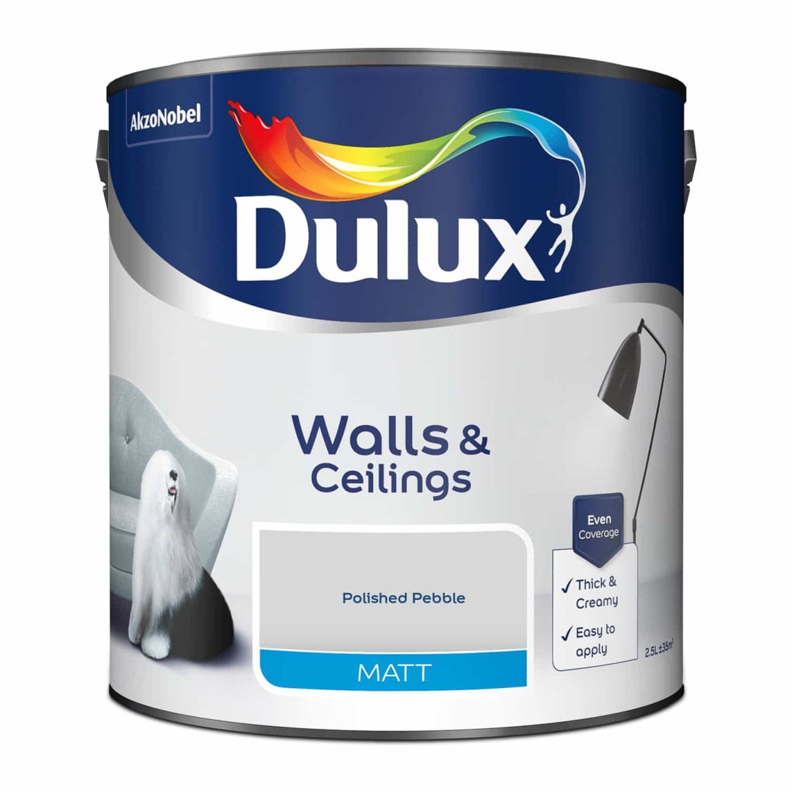 Dulux Matt Emulsion Polished Pebble 2.5L