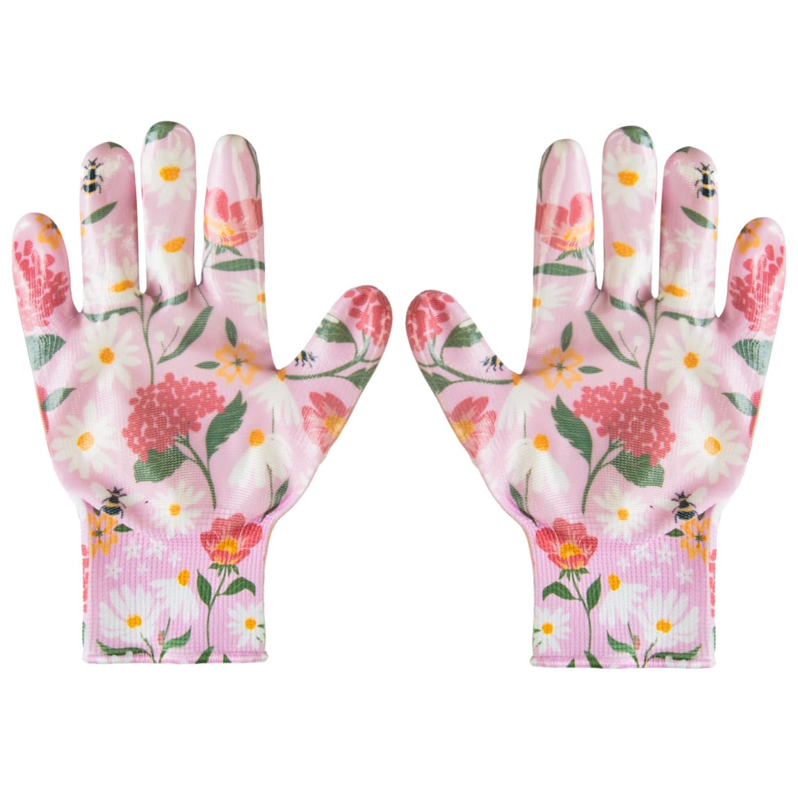 Fashion Nitrile Coated Garden Glove - Pink Floral