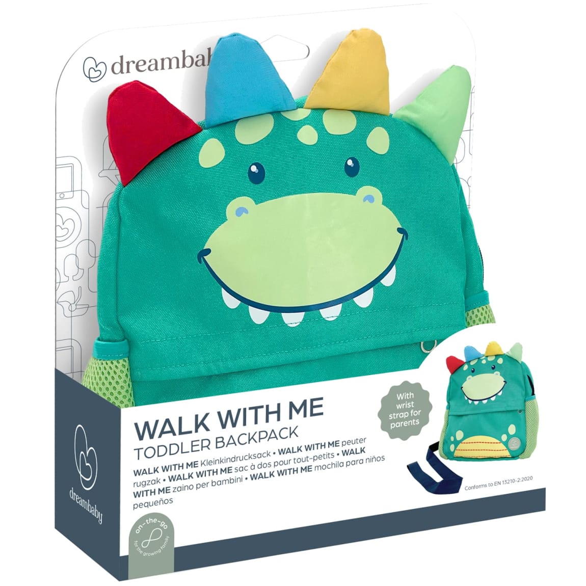 Dreambaby Walk With Me Toddler Backpack - Dinosaur
