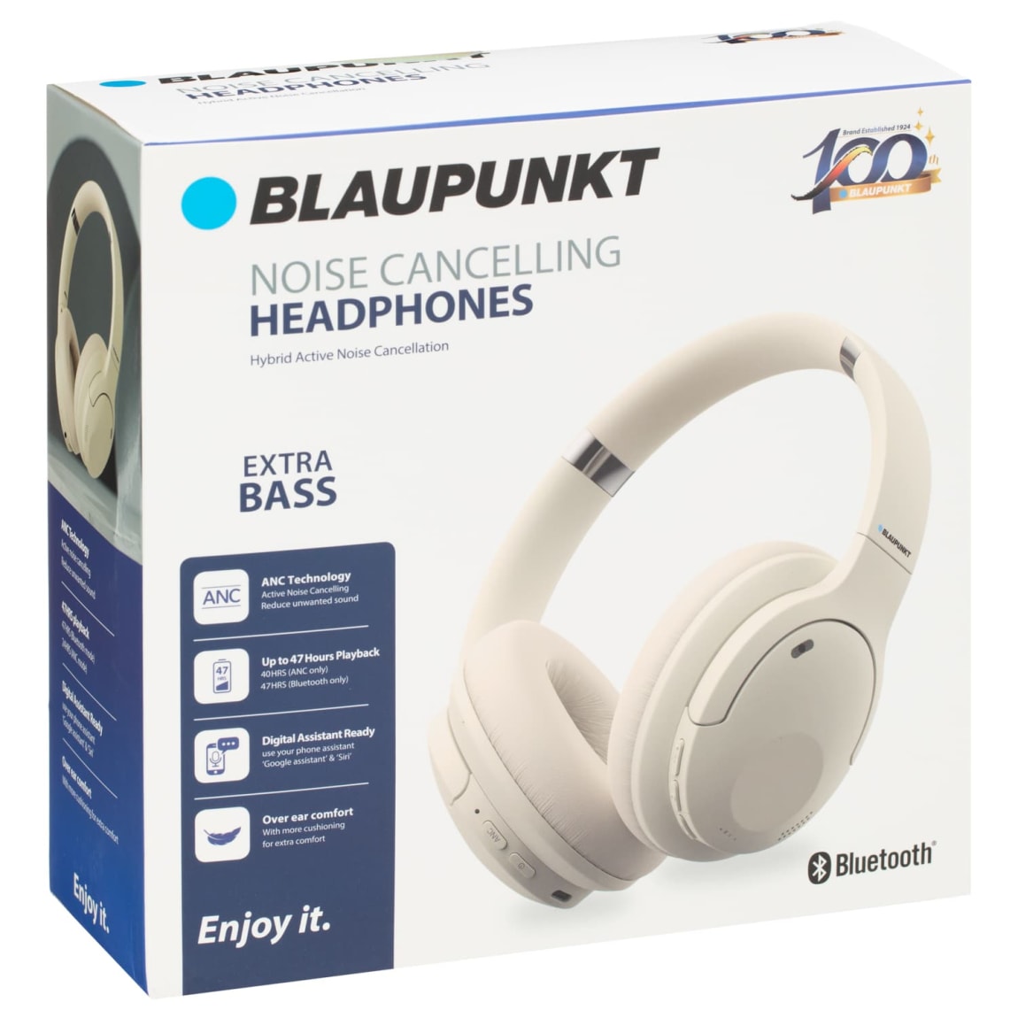 Blaupunkt Noise Cancelling Headphones - Beige