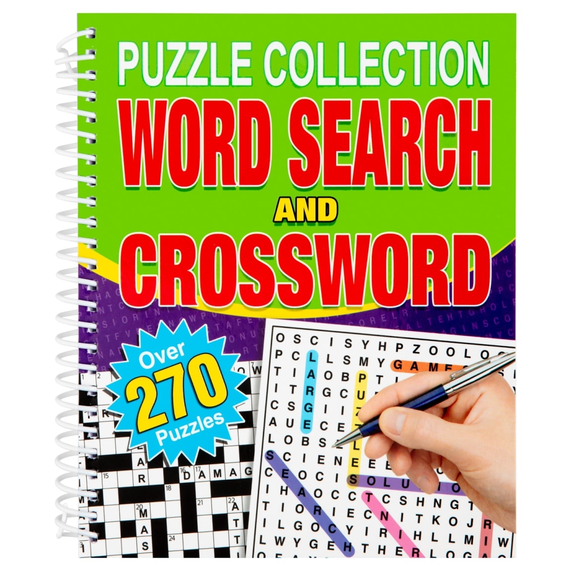 Large Print Puzzle Book - Word Search & Crossword