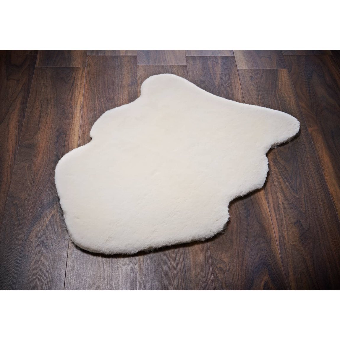 Faux Fur Sheep Skin Rug - Cream