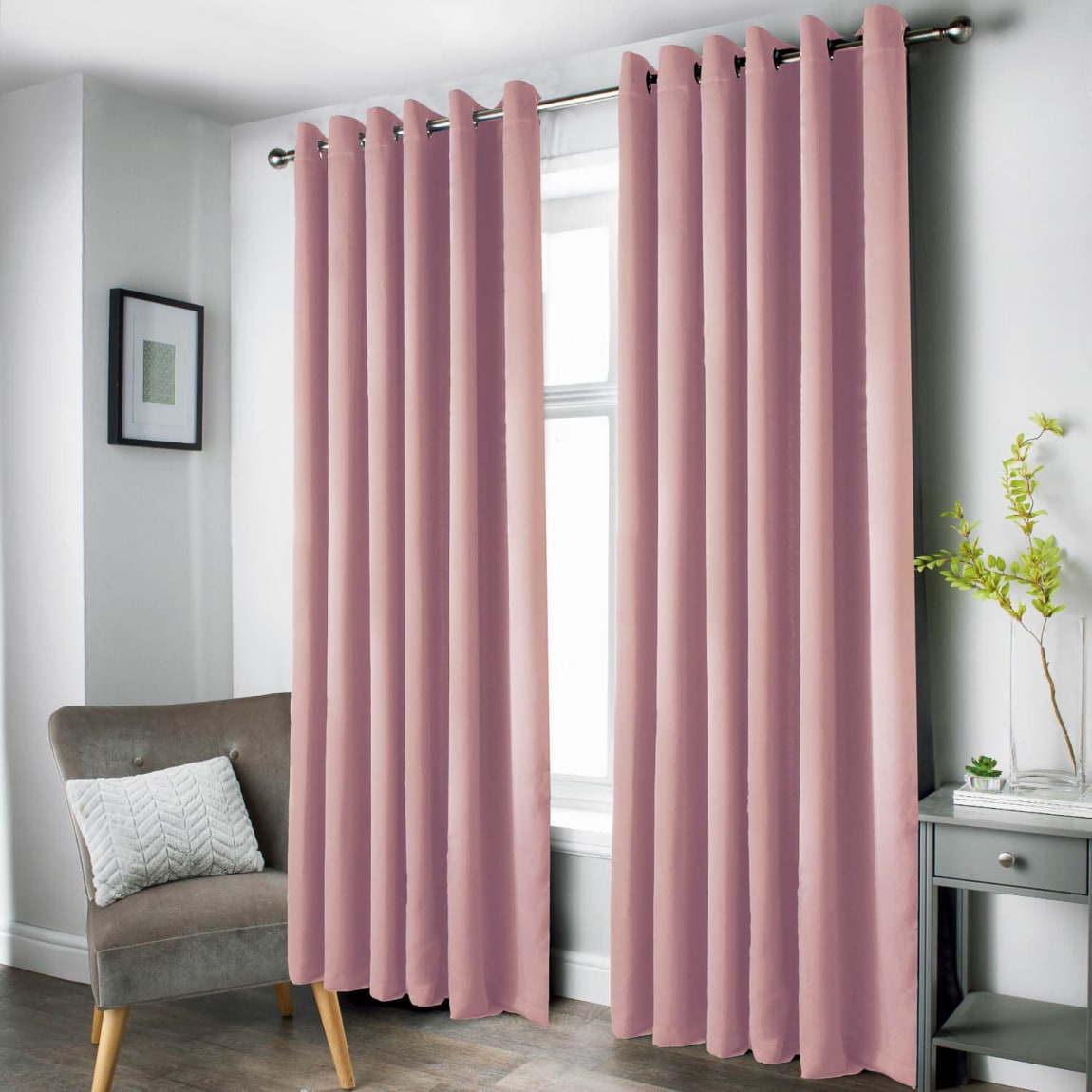 Cambridge Blackout Panel Curtain 54 x 86" - Blush