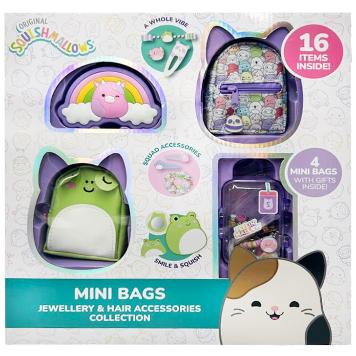Squishmallows Mini Bags Accessories Set 4pk