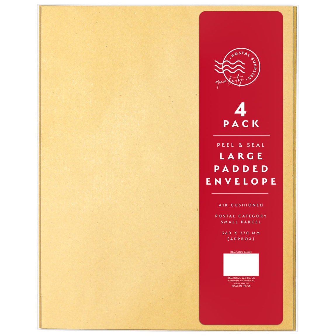 Large Padded Envelopes 4pk