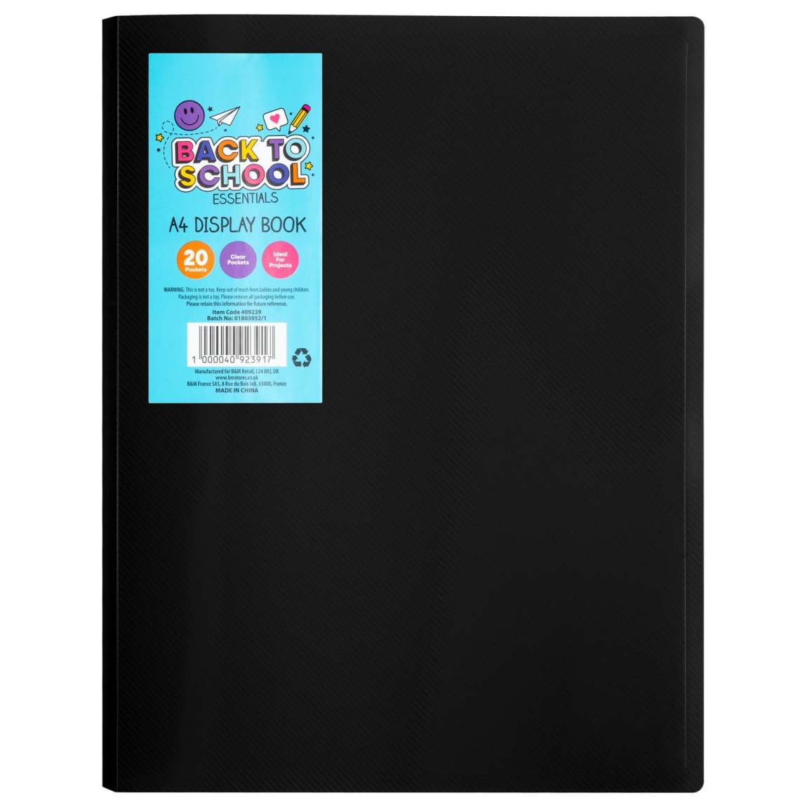 A4 Display Book - Black